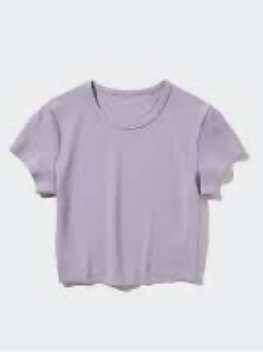 Uniqlo Airism Lavender Cropped T-Shirt